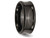 Mens Titanium 9mm Concave Black Polished Wedding Band Ring - 28QGG0281GM-13