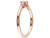 1/6 Carat (ctw) Morganite Ring in Rose Pink Sterling Silver with Accent Diamonds - 68DLG4205MO-7