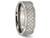Mens Titanium Weave 8mm Polished Wedding Band Ring - 28QGG0199GF-11.5