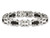 Mens Stainless Steel Black Carbon Fiber Link Bracelet (8.50 Inch) - 85QGG01830