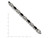 Mens Stainless Steel Black Carbon Fiber Link Bracelet (8.50 Inch) - 85QGG01830