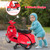 Kids Vespa Scooter 6V Rechargeable Ride on Motorcycle w/Training Wheels - TY327441RE