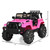 Costway 12V Kids Ride On Truck Car w/ Remote Control MP3 Music LED Lights BlackPinkWhite - TY325957PI+
