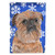Caroline's Treasures SC9600-FLAG-PARENT Brussels Griffon Blue Snowflake Winter Flag, , multicolor - SC9600GF