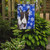 Caroline's Treasures SC9603-FLAG-PARENT Bull Terrier Blue Snowflake Winter Flag, , multicolor - SC9603GF