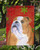 Caroline's Treasures SS4698-FLAG-PARENT Bulldog English Red and Green Snowflakes Holiday Christmas Flag, , multicolor - SS4698GF