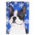 Caroline's Treasures SS4654-FLAG-PARENT Boston Terrier Winter Snowflakes Holiday Flag, , multicolor - SS4654GF