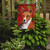 Caroline's Treasures SC9427-FLAG-PARENT Basenji Red and Green Snowflakes Holiday Christmas Flag, , multicolor - SC9427GF