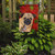 Caroline's Treasures SC9411-FLAG-PARENT Pug Red and Green Snowflakes Holiday Christmas Flag, , multicolor - SC9411GF