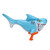 20" Blue and Orange Inflatable Shark Water Blaster