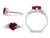 Lab-Created Ruby Heart Promise Ring in Sterling Silver - 68QGG6327CRU-7
