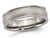 Ladies or Mens Titanium Ridged Edge 6mm Satin Wedding Band Ring - 28QGG0166GF-9