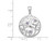 1/10 Carat (ctw) Circle Amethyst Pendant Necklace in Sterling Silver with Chain