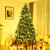 Costway 7Ft/7.5Ft/8Ft Pre-Lit PVC Christmas Tree Hinged 300/400/430 Lights - CM20640