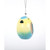 7" Blue, Yellow, and Black Pet Bird Lovers Collection Tit Ceramic Hanging Bird Feeder