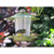 7.75" Sage Green, Blue, and Clear Pet Bird Lovers Collection Eco Beacon Bird Feeder In Recycled Plastic