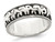 Ladies Antiqued Elephants Ring in Sterling Silver - 68QGG6115W-8