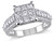 1 1/2 Carat (ctw G-H, I2-I3) Princess-Cut Diamond Engagement Ring in 10K White Gold - 08DLG1001744-10
