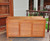 4' Squash Brown Rectangular Indoor Home Furniture Cushion Storage Box