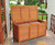 4' Squash Brown Rectangular Indoor Home Furniture Cushion Storage Box