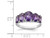 3.40 Carat (ctw) Five-Stone Amethyst Ring in Sterling Silver - 68QGG0418AM-8