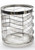 4" Silver Contemporary Christmas Cylindrical Votive Candle Holder