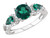 Lab-Created Emerald Ring 2 1/6 Carat (ctw) with Diamonds in Sterling Silver - 68DLG45222CEM-8