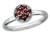 1/5 Carat (ctw) Natural Garnet Cluster Ring in Sterling Silver - 68QGG0321GA-7