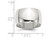 Mens Sterling Silver 12mm Wedding Band Ring - 68QGG0120-13