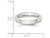 Mens 4mm Wedding Band Ring in Sterling Silver - 68QGG1040GM-9.5