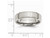 Mens Chisel 6mm Stainless Steel Beveled Comfort Fit Wedding Band Ring - 88QGG0010GF-12