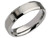 Mens Chisel 6mm Stainless Steel Beveled Comfort Fit Wedding Band Ring - 88QGG0010GF-7.5