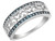 1/4 Carat (ctw) Blue Diamond Heart Ring in Sterling Silver - 68HEG0020925-6.5