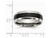 Mens Chisel 8mm Stainless Steel and Carbon Fiber Wedding Band Ring - 88QGG0025GF-10.5