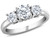 IGI Certified 1/2 Carat (ctw I1-I2) Three Stone Diamond Anniversary Engagement Ring in 10K White Gold - 08SKG1237550W-9