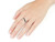 Infinity Ring with Black Diamond Accent in Sterling Silver - 68JYG1114-8