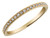 10K Yellow Gold Diamond Milgrain Band Ring 1/10 Carat (ctw) - 08CEG504110-6