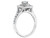 1.00 Carat (Clarity I1-I2) Double Halo Diamond Engagement Ring in 14K White Gold - 08SKG1462100W-6