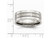 Mens Chisel 8mm Satin Stainless Steel Comfort Fit Wedding Band Ring - 88QGG0031GF-11.5