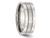 Mens Chisel 8mm Satin Stainless Steel Comfort Fit Wedding Band Ring - 88QGG0031GF-11.5