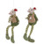 Set of 2 Boy and Girl Mice Christmas Ornaments 7.5"