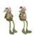 Set of 2 Boy and Girl Mice Christmas Ornaments 7.5"