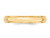 Ladies 14K Yellow Gold 4mm Wedding Band Ring with Edge - 08QGG0040EF-5.5