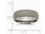 Mens Titanium 7mm Stone Finish Wedding Band Ring - 28QGG0110GM-10.5