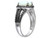 Opal and Black Diamond 1.65 Carat (ctw) Ring in Sterling Silver - 68DLG47073OP-8