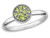 Ladies Natural Peridot Ring 1/5 Carat (ctw) in Sterling Silver - 68QGG0322PD-9