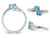 1.00 Carat (ctw) Swiss Blue Topaz Heart Ring in Sterling Silver - 68QGG0562BT-7