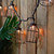 10 Count Vintage Style Edison Cage Novelty String Lights, 6.5 ft Black Wire