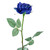 23" Blue Blooming Rose Artificial Silk Floral Pick