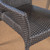 5-Piece Gray Finish Wood and Wicker Outdoor Furniture Patio Dining Set